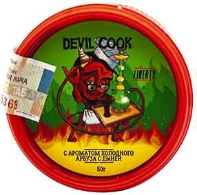 Табак кальянный DEVIL COOK с ароматом Холодного Арбуза с Дыней Hard 50гр