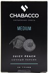 Кальянная смесь CHABACCO Juice Peach (Сочный персик) Medium 50гр
