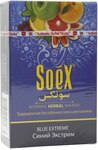 Кальянная смесь Soex без табака Синий Экстрим 50 гр