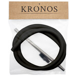 Шланг для кальяна KRONOS силикон (Soft-touch) BLK /мундштук295мм/шланг1,5м/коннектор/