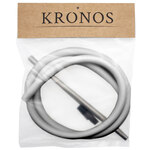 Шланг для кальяна KRONOS силикон (Soft-touch) SLV/мундштук295мм/шланг1,5м/коннектор/
