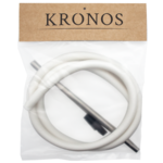 Шланг для кальяна KRONOS силикон (Soft-touch) WHT/мундштук295мм/шланг1,5м/коннектор/