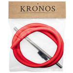 Шланг для кальяна KRONOS силикон (Soft-touch) RED/мундштук295мм/шланг1,5м/коннектор/