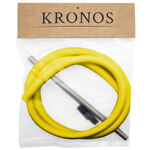 Шланг для кальяна KRONOS силикон (Soft-touch) YLW/мундштук295мм/шланг1,5м/коннектор/