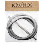 Шланг для кальяна KRONOS силикон (Soft-touch) GREY/мундштук295мм/шланг1,5м/