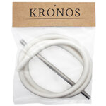 Шланг для кальяна KRONOS силикон (Soft-touch) WHT/мундштук295мм/шланг1,5м/