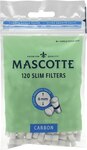 Фильтры для самокруток MASCOTTE Slim Carbon 6/15мм (120)