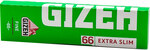 Бумага сигаретная GIZEH Fine Extra Slim Green 18,5гр/м2 68мм (66)