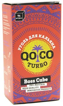 Уголь для кальяна QOCO Turbo Big Boss Cube 96 куб 22 мм