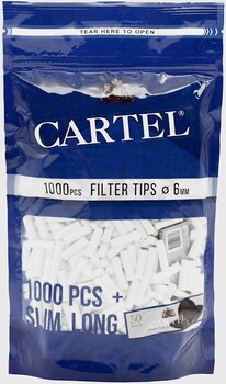 Фильтры для самокруток CARTEL Silver Tips Slim Long 6/22мм/бумага70/37 (1000)