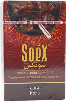 Кальянная смесь Soex без табака Кола 50 гр