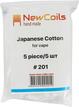 Вата New Coils Japanese Cotton for vape 5 piece/5шт #201
