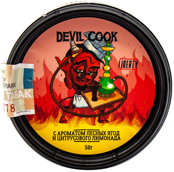 Табак кальянный DEVIL COOK с ароматом Лесных Ягод и Цитрусового Лимонада 50гр