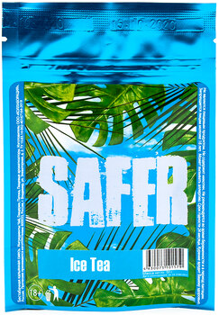 Кальянная смесь SAFER без табака б/н Ice Tea 50гр пакет
