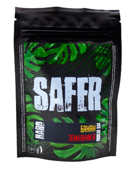 Кальянная смесь SAFER HARD Bananas/Meadow Strawberries/2*25гр пакет