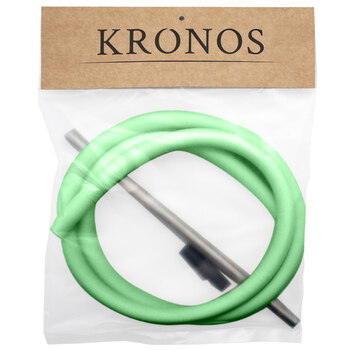 Шланг для кальяна KRONOS силикон (Soft-touch) MINT/мундштук295мм/шланг1,5м/коннектор/