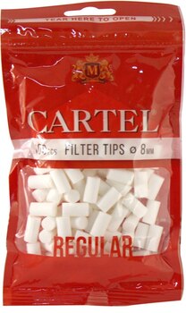 Фильтры для самокруток CARTEL Tips Regular 8/15мм (100)